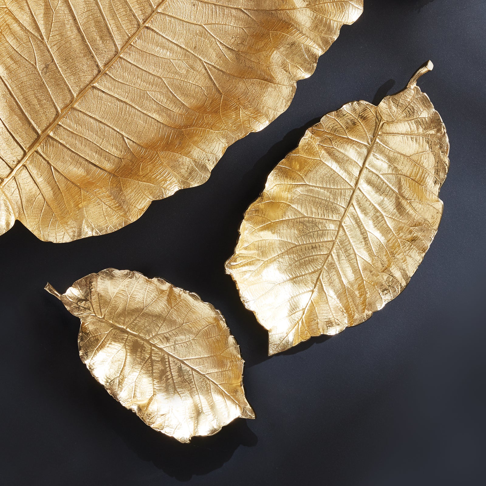 Alegra Leaf Trays, Set Of 2
