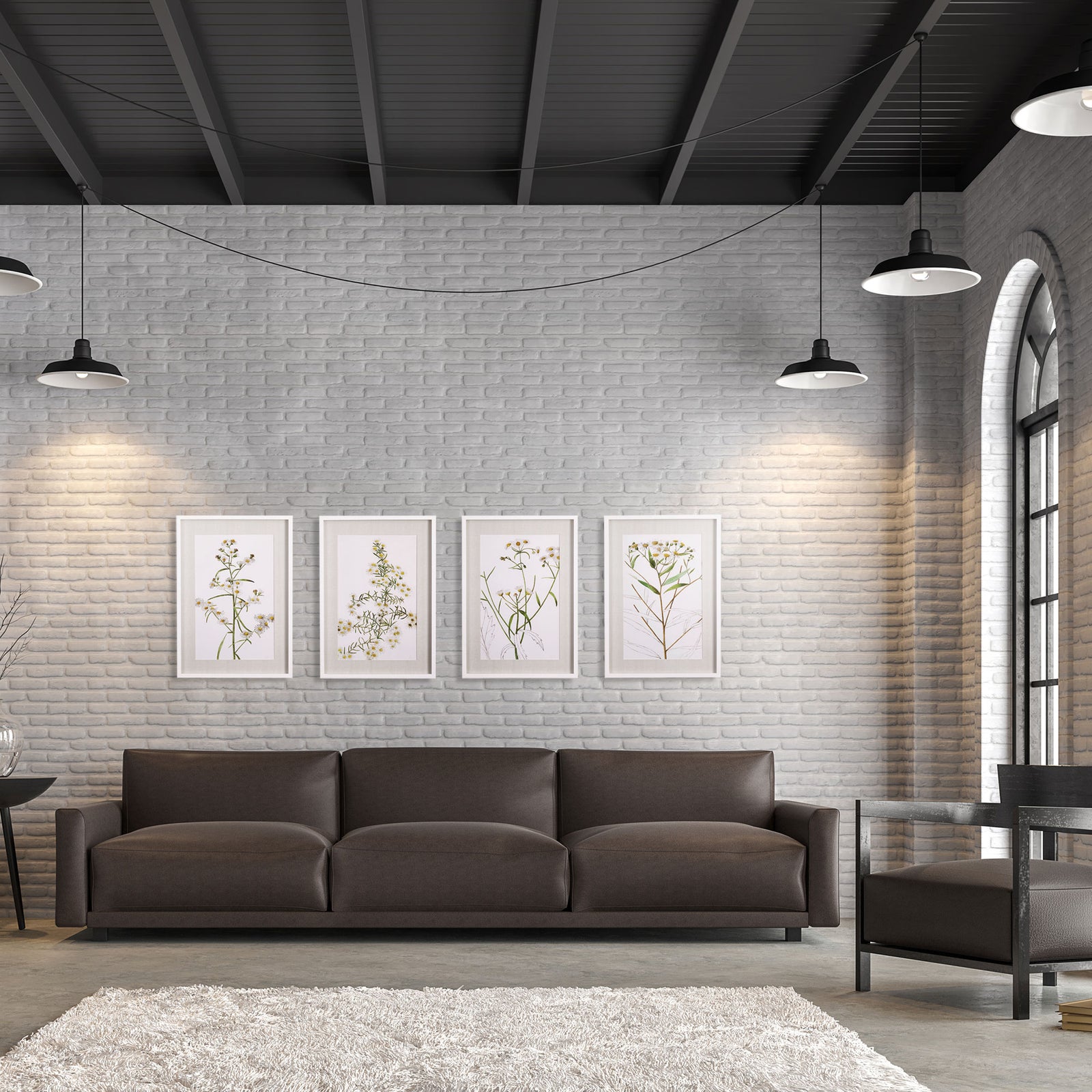 Wall Art - Daisy Prints, Set Of 4