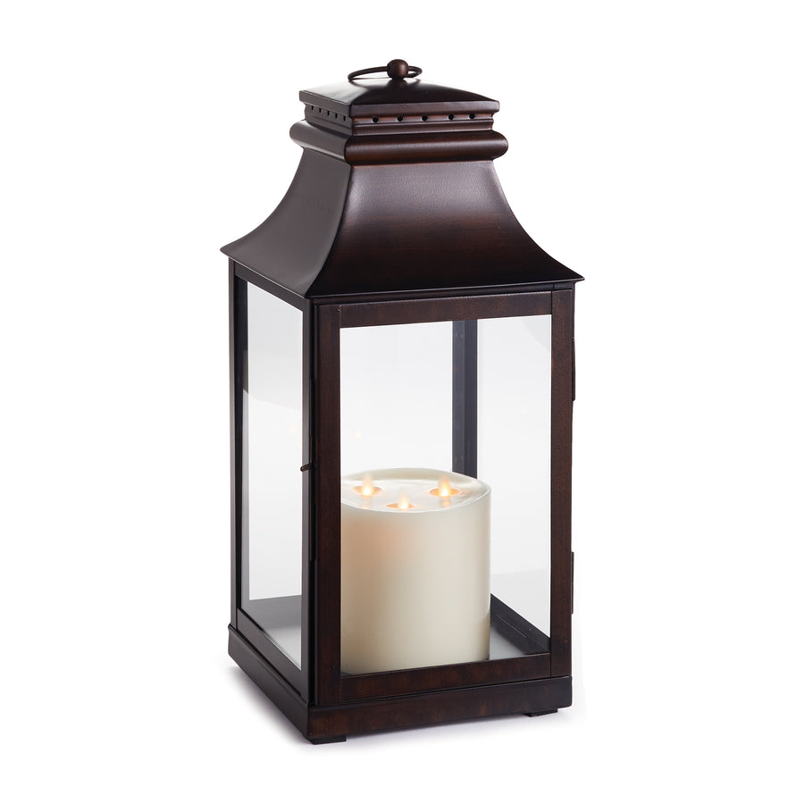 Washed Bronze Colby Outdoor Lantern Small