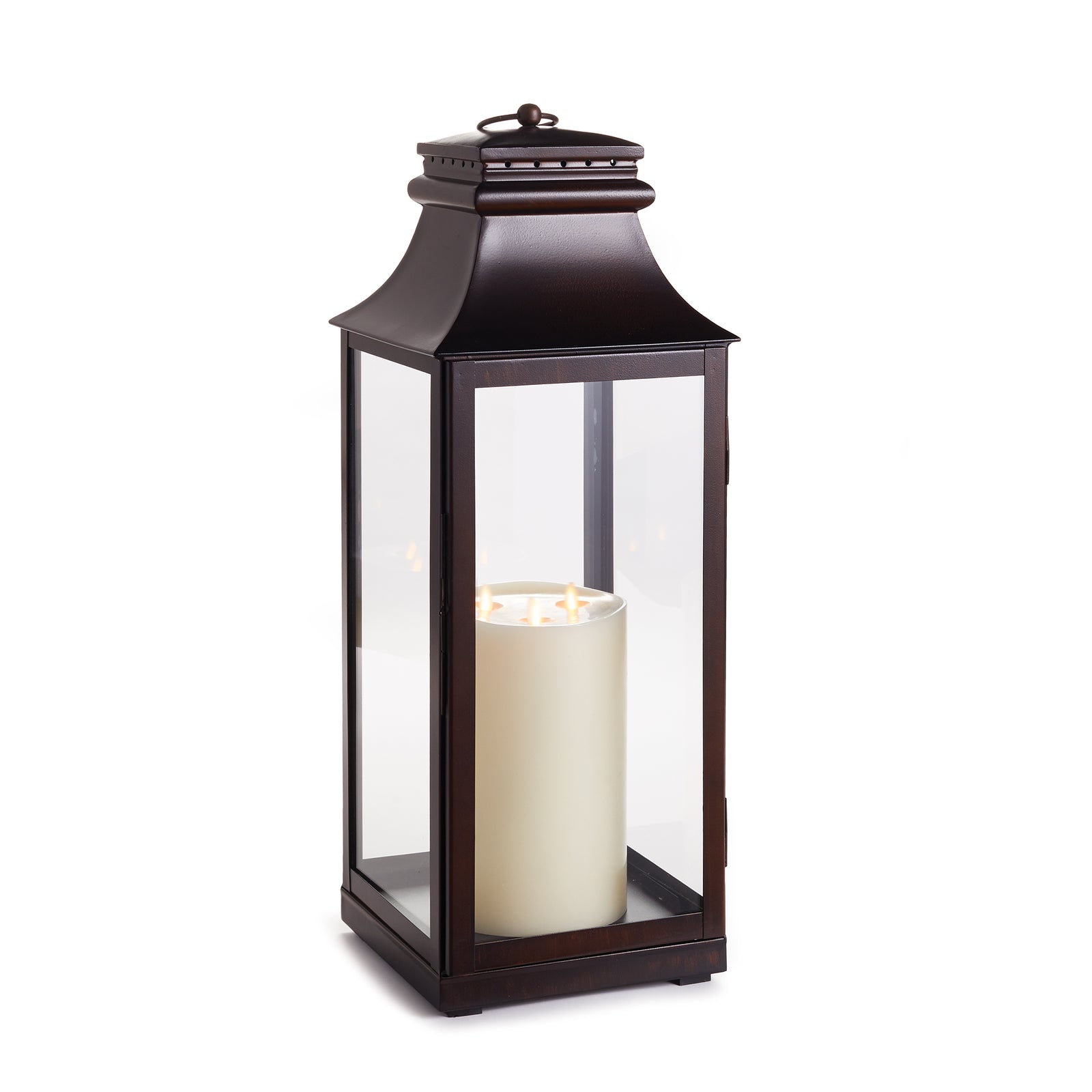 Washed Bronze Colby Outdoor Lantern Large