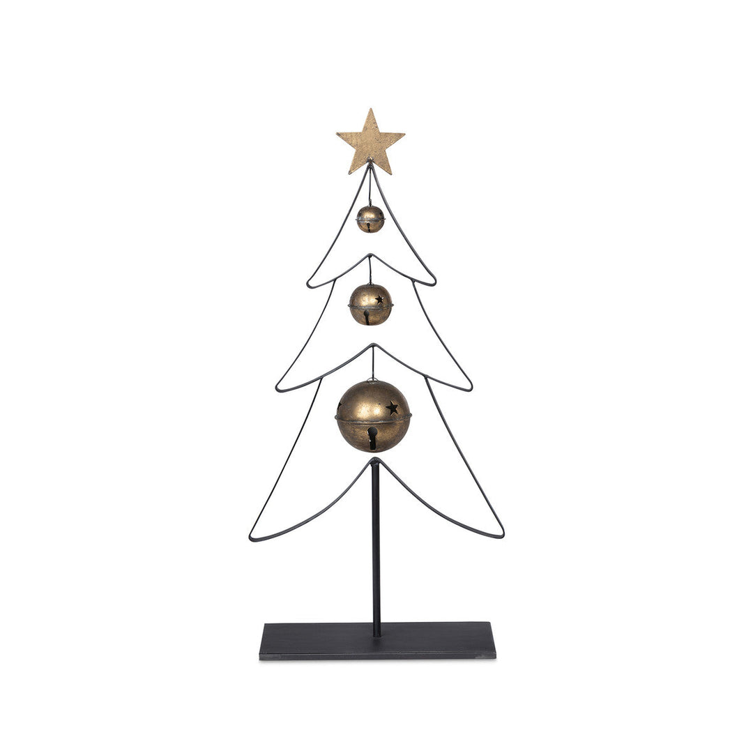Iron Christmas Tree with Bells, 27.5 in.