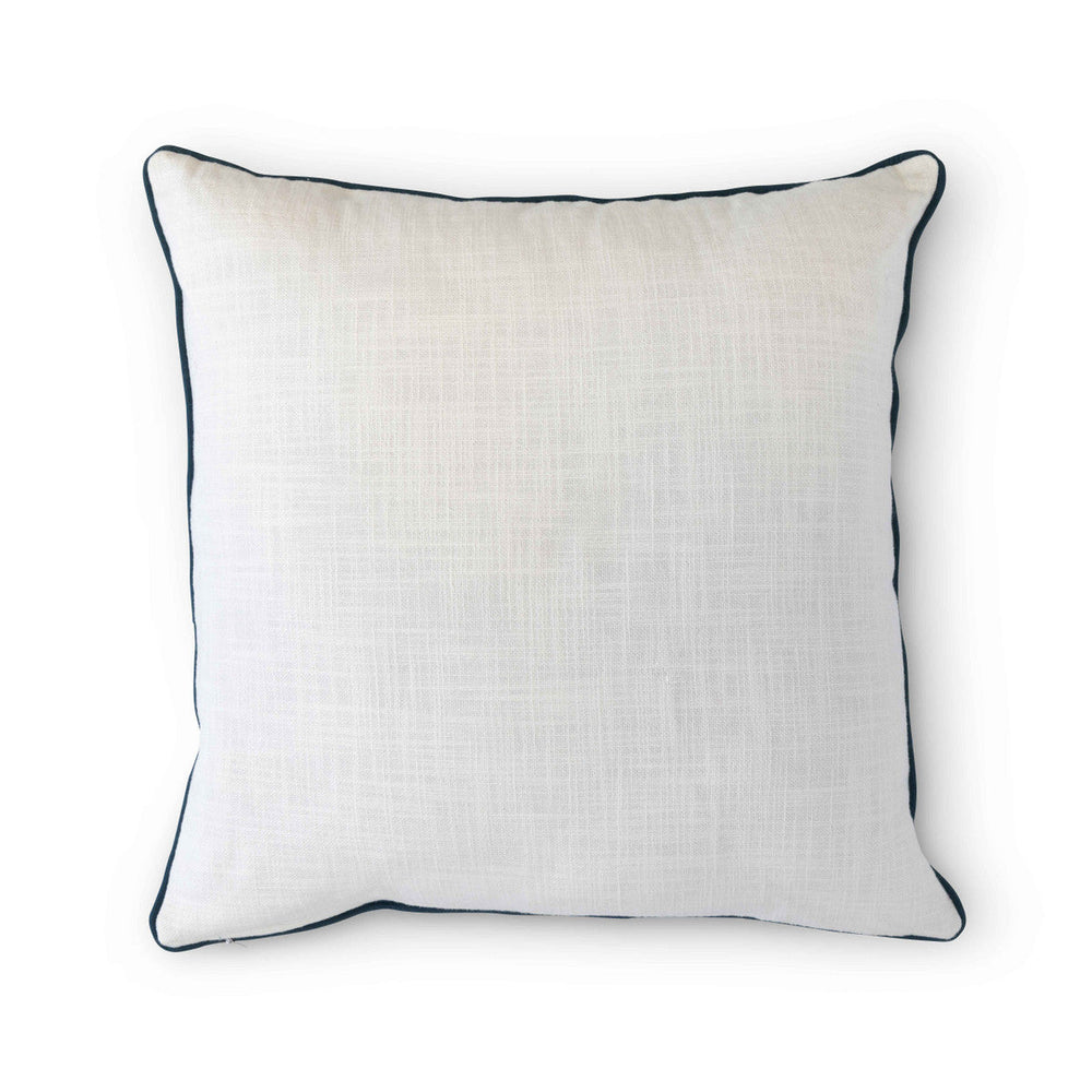 Campsite Appliqued Cotton Pillow
